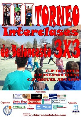 Cartel III INTERCLASES 3X3<br />Fotografía: CB Juventud Utebo