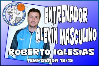 ROBERTO IGLESIAS Continúa como Entrenador del equipo ALEVÍN MASCULINO.<br />Fotografía: CB. OCTAVUS