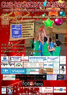 Cartel del VII TORNEO SOCIAL DE NAVIDAD 2018.<br />Fotografía: CB OCTAVUS