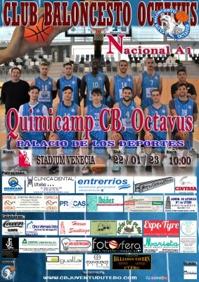 Cartel encuentro PRIMERA NACIONAL A1 (QUIMICAMP CB. OCTAVUS & ST. VENECIA).<br />Fotografía: CB OCTAVUS