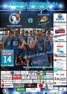 Cartel encuentro PRIMERA NACIONAL A1 (CB. OCTAVUS QUIMICAMP & FRIVALCA LA MUELA).<br />Fotografía: CB OCTAVUS
