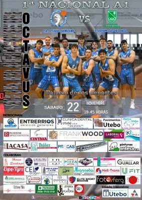 Cartel encuentro PRIMERA NACIONAL A1 (CB. OCTAVUS QUIMICAMP & ST CASABLANCA)