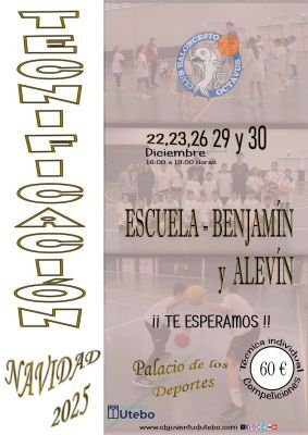Cartel JORNADAS DE TECNIFICACIÓN NAVIDAD 2025