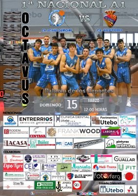 Cartel encuentro PRIMERA NACIONAL A1 (CB. OCTAVUS QUIMICAMP & C.B. VALDEFIERRO)