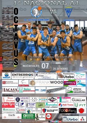Cartel encuentro PRIMERA NACIONAL A1 (CB. OCTAVUS QUIMICAMP & C.N. HELIOS)